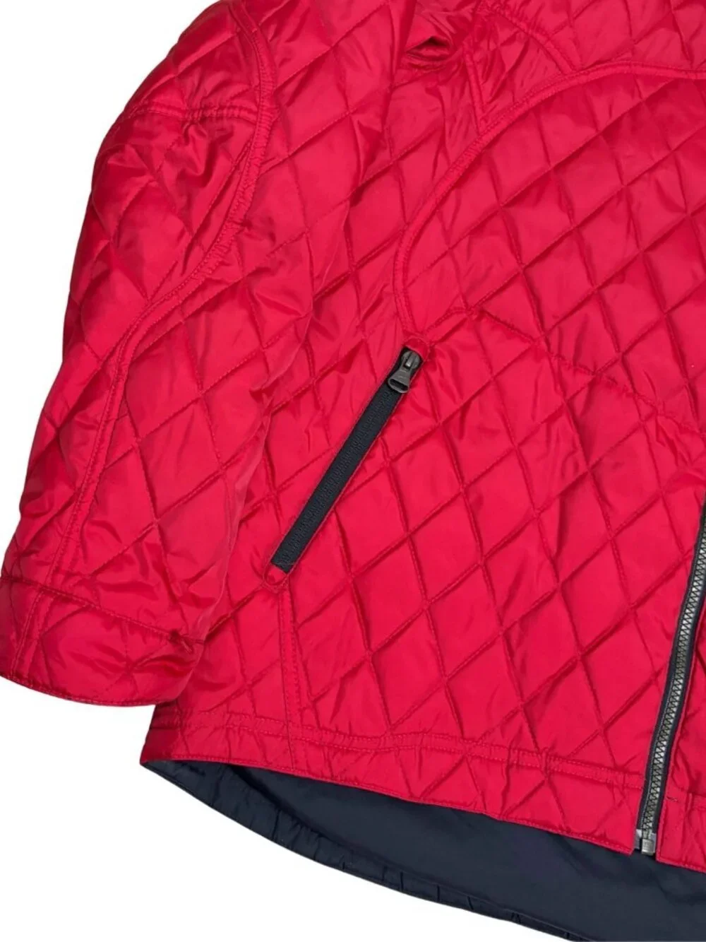 Nike Vintage Red Jacket Puffer Y2K Streetwear Fleece Lined Mens Large